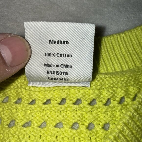 Women’s Varley Darin Longline Knit Tank Yellow Size Medium - Picture 3 of 7